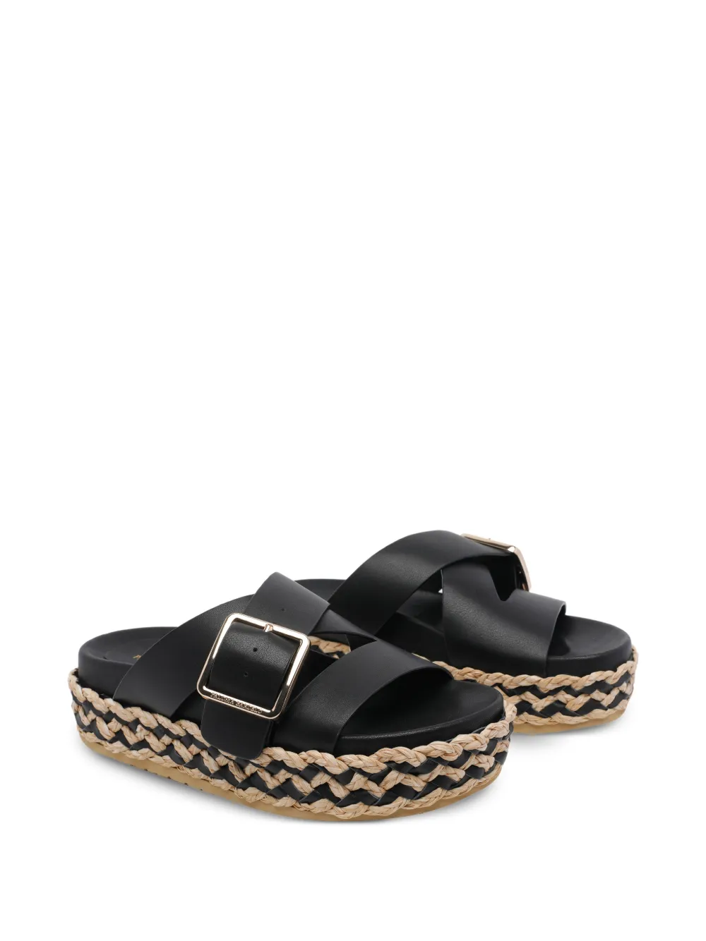  Paloma Barceló Buckle-detail Platform Sandals - Black 