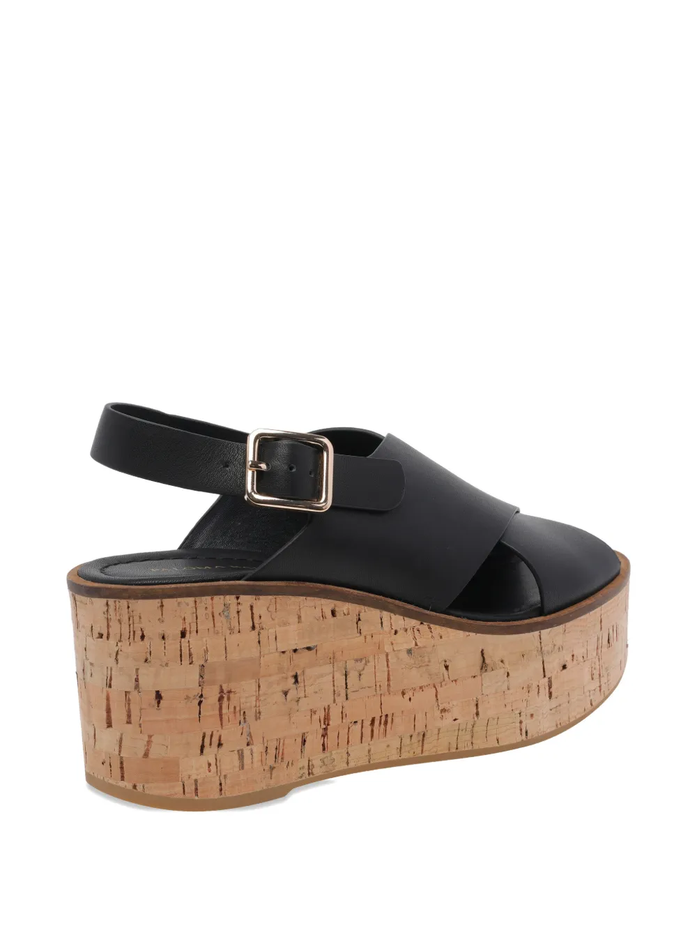 Paloma Barceló Sandalen met sleehak en gespbandje Zwart