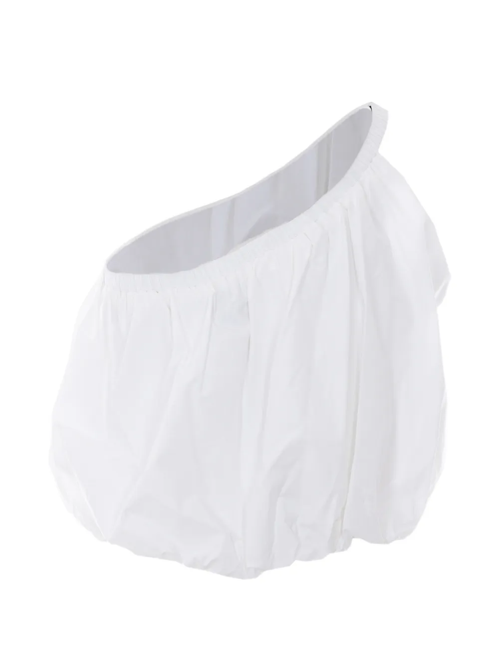  Eleh One-shoulder Cropped Top - White 