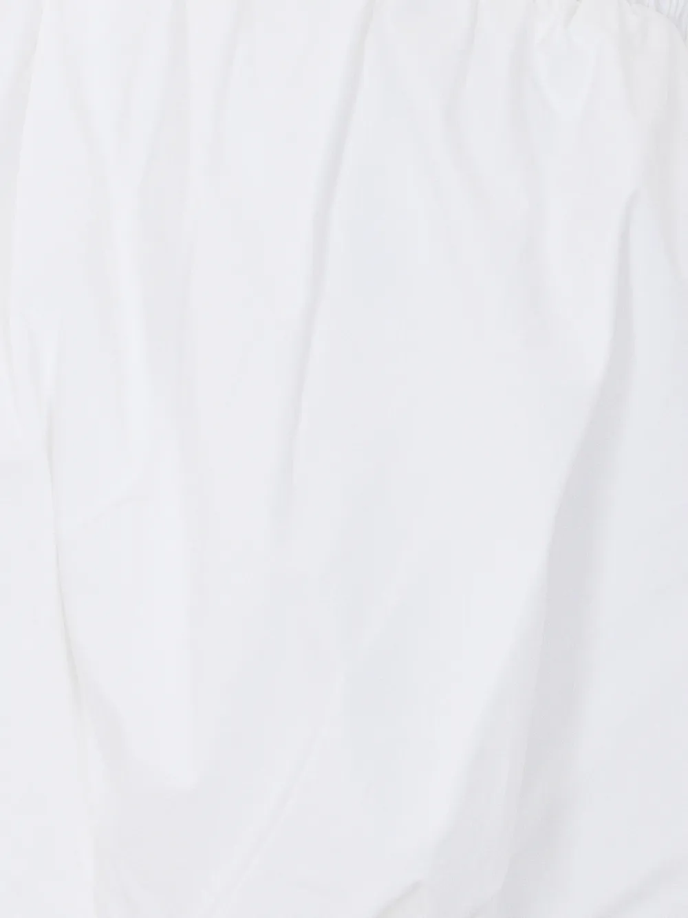  Eleh One-shoulder Cropped Top - White 