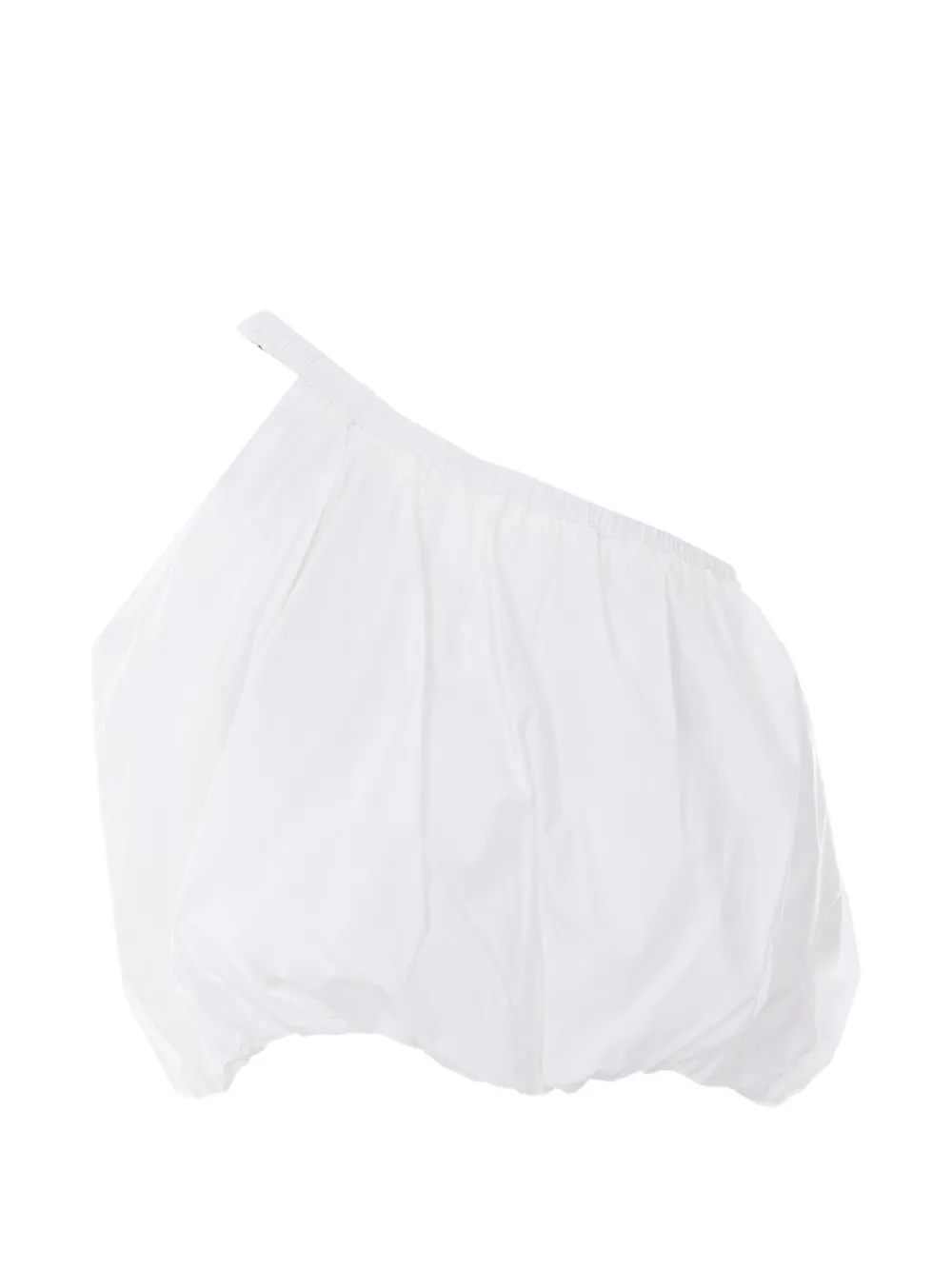 Eleh one-shoulder cropped top - Bianco