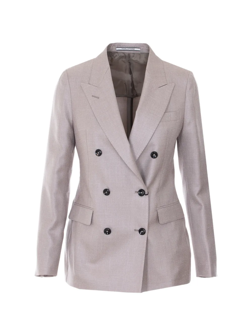 Tagliatore V-neck double-breasted blazer - Toni neutri