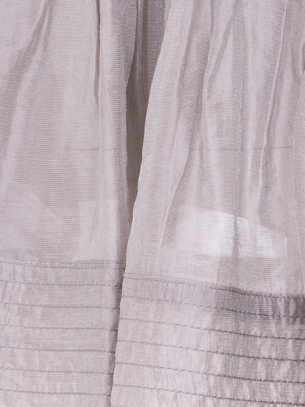 Pleated Round-Neck Top