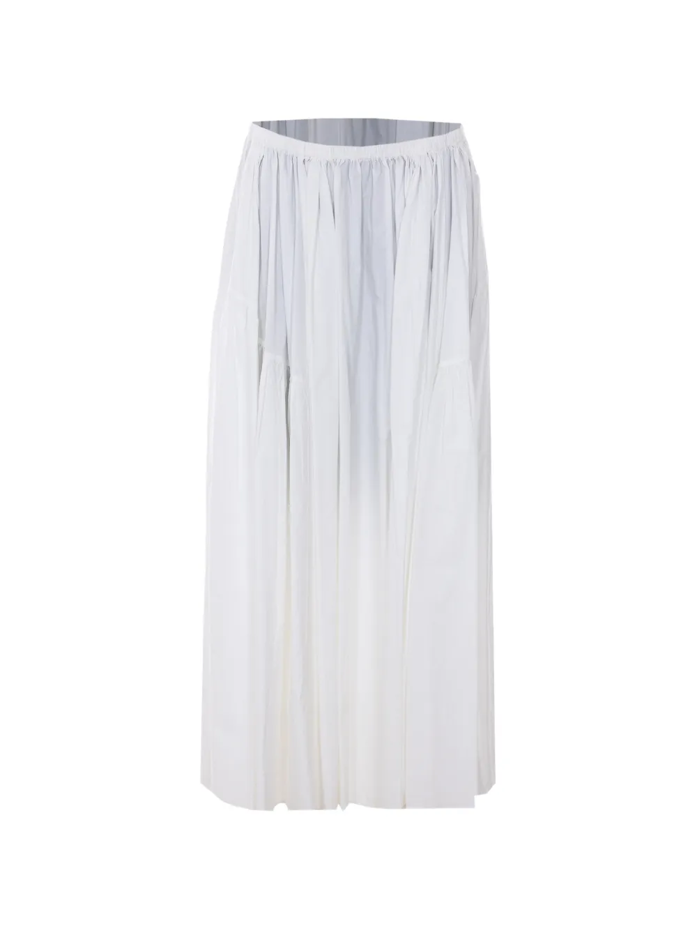 Eleh ruched-effect maxi skirt - Bianco