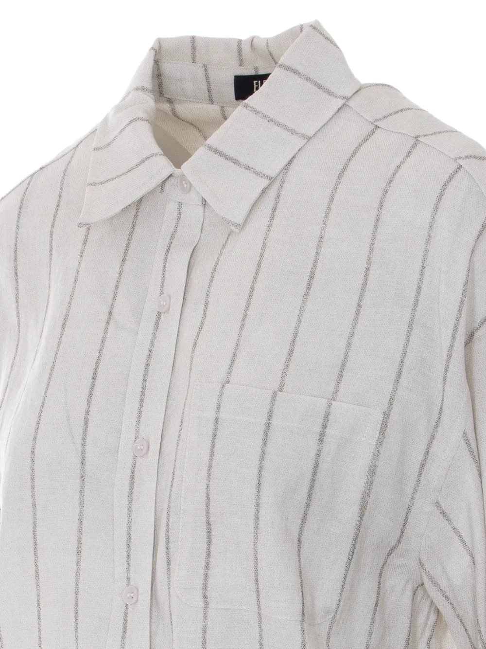  Eleh Chest-pocket Striped Shirt - Neutrals 