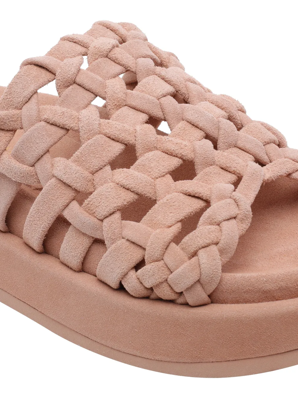 Paloma Barceló Intrecciato sandalen met open neus Roze