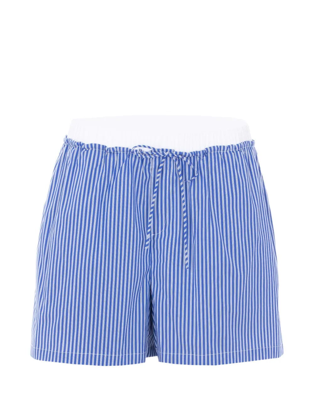 Eleh striped drawstring shorts - Blu