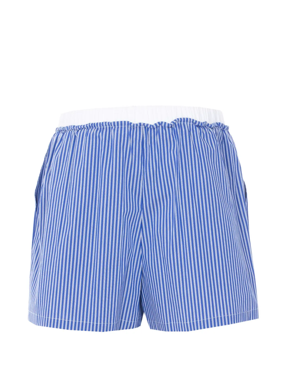  Eleh Striped Drawstring Shorts - Blue 