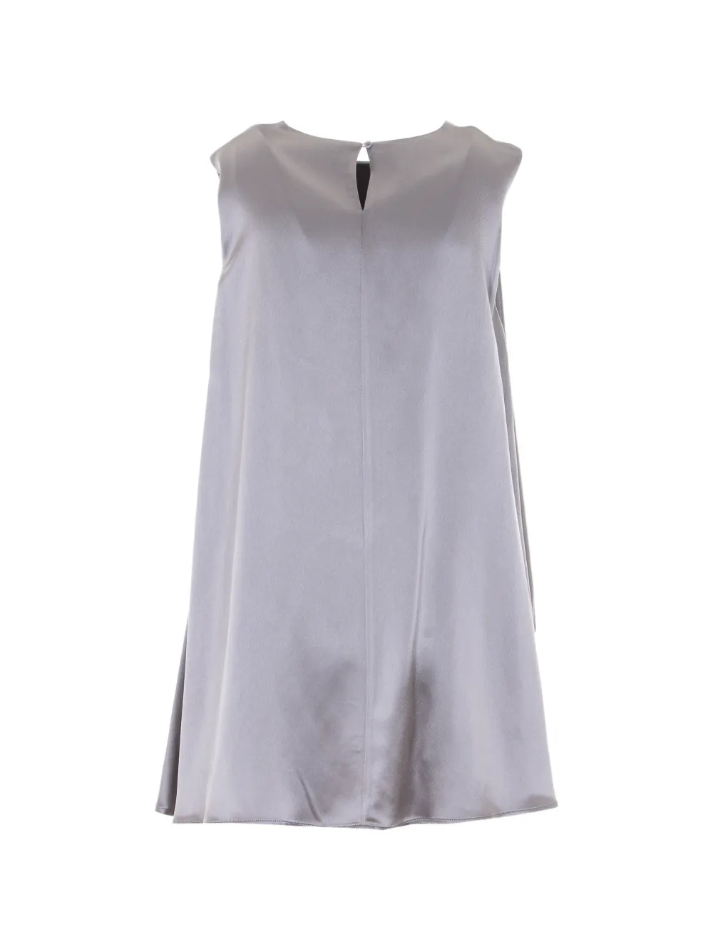  Eleh Asymmetric Round-neck Top - Grey 