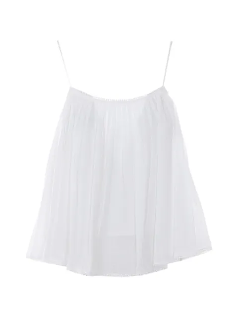 Eleh spaghetti straps embroidered top
