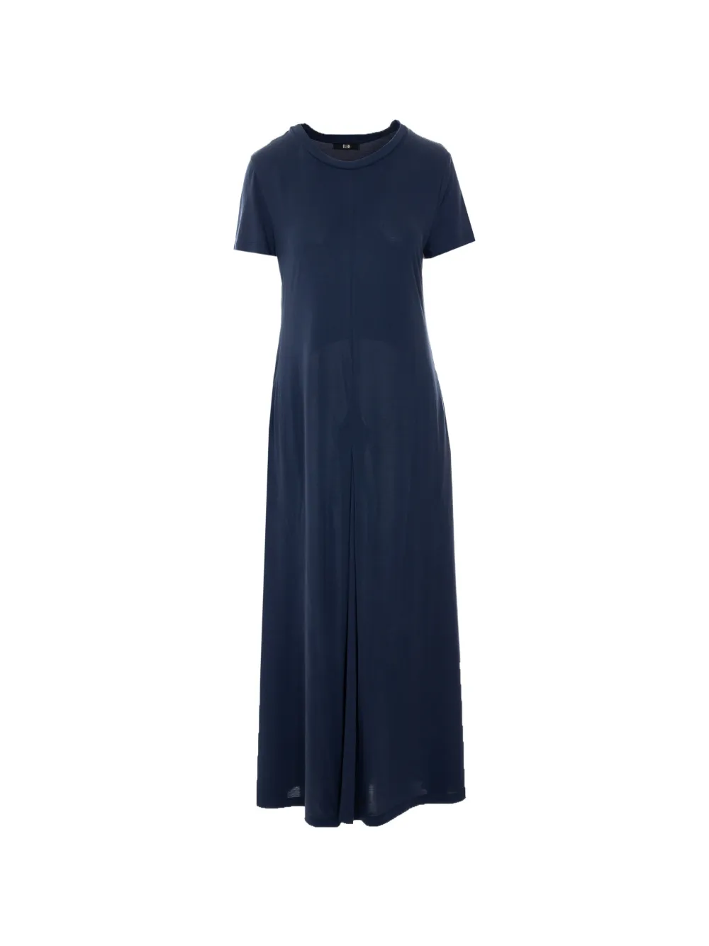 Eleh crew-neck short-sleeve maxi dress - Blu