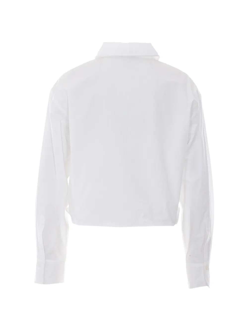  Eleh Button Crewneck Shirt - White 