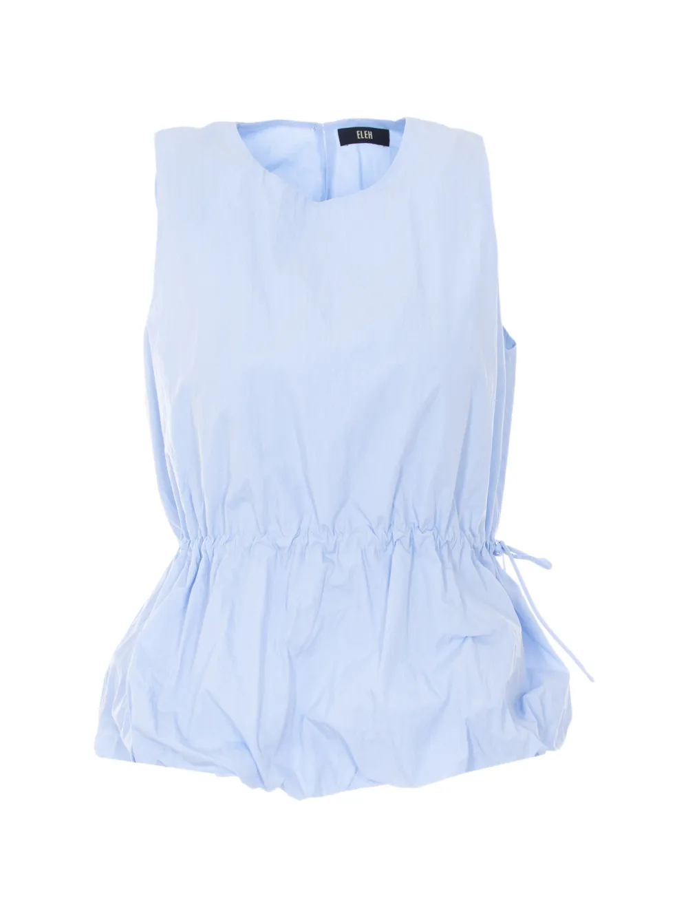 Eleh draped crew-neck top - Blu