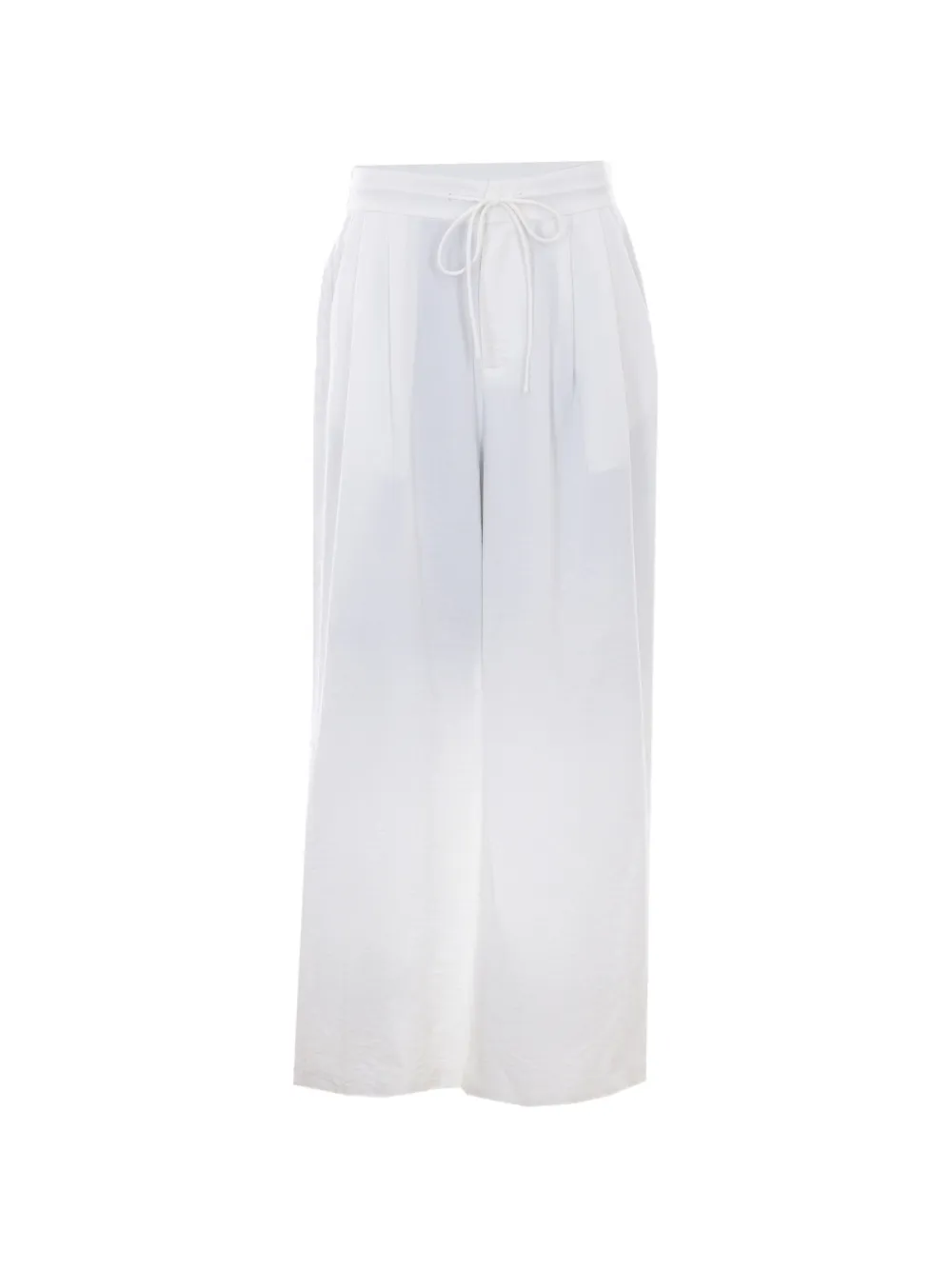 Eleh drawstring wide-leg trousers - Bianco