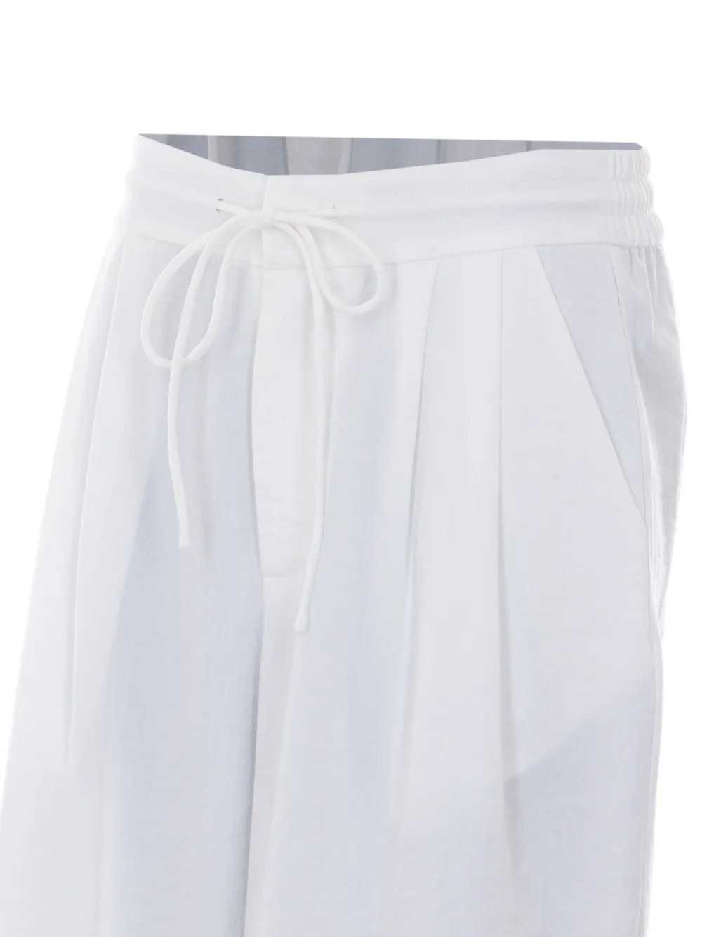  Eleh Drawstring Wide-leg Trousers - White 
