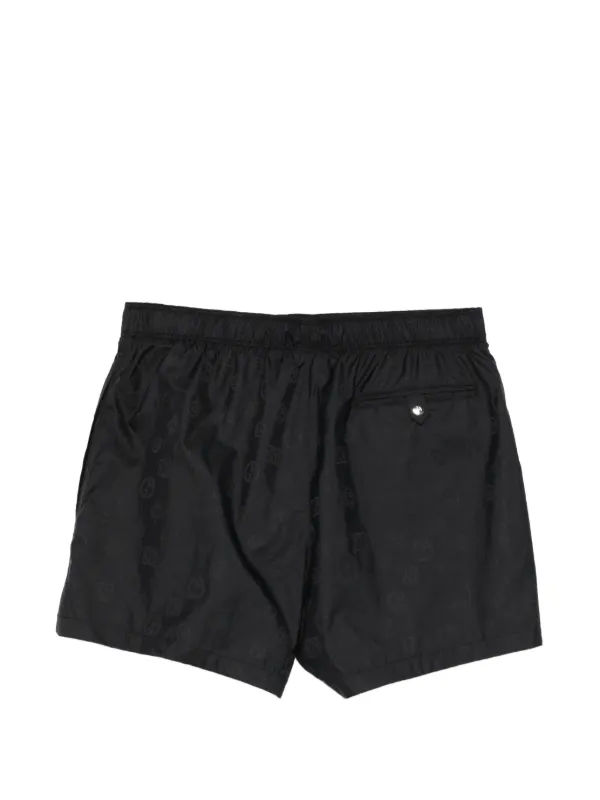 Giorgio Armani Print Swim Shorts | Black | FARFETCH