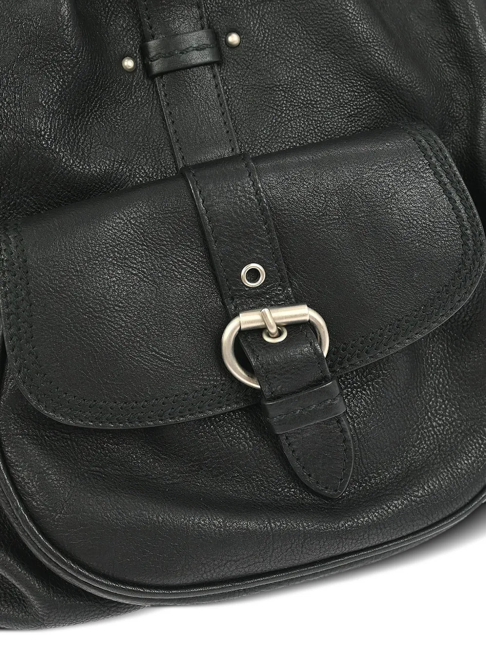 Dior Pre-owned 2007 Braided Leather Handbag in Black, view 4