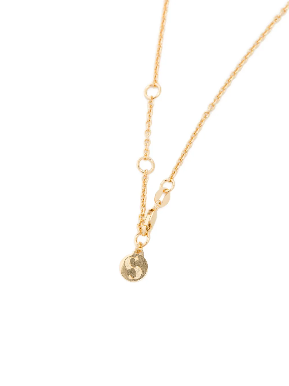  Stolen Girlfriends Club Sentimental Script Necklace - Gold 
