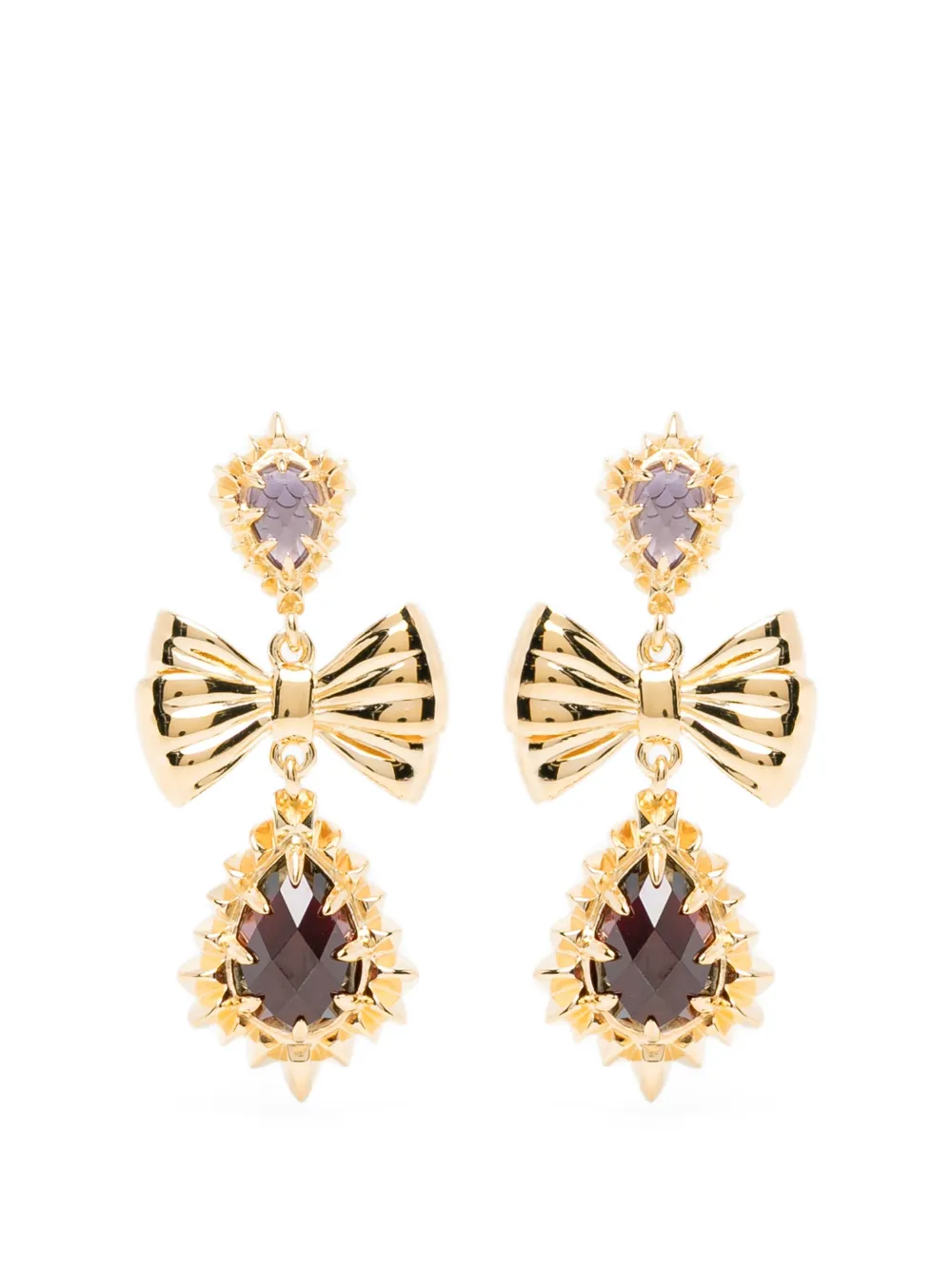 Stolen Girlfriends Club Jagged Teardrop earrings - Gold