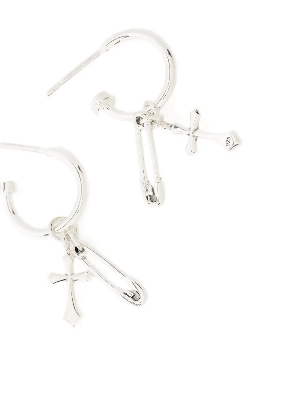  Stolen Girlfriends Club Gothic Pin Earrings - Silver 