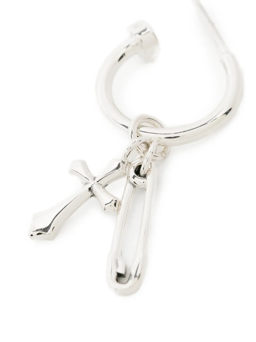  Stolen Girlfriends Club Gothic Pin Earrings - Silver 