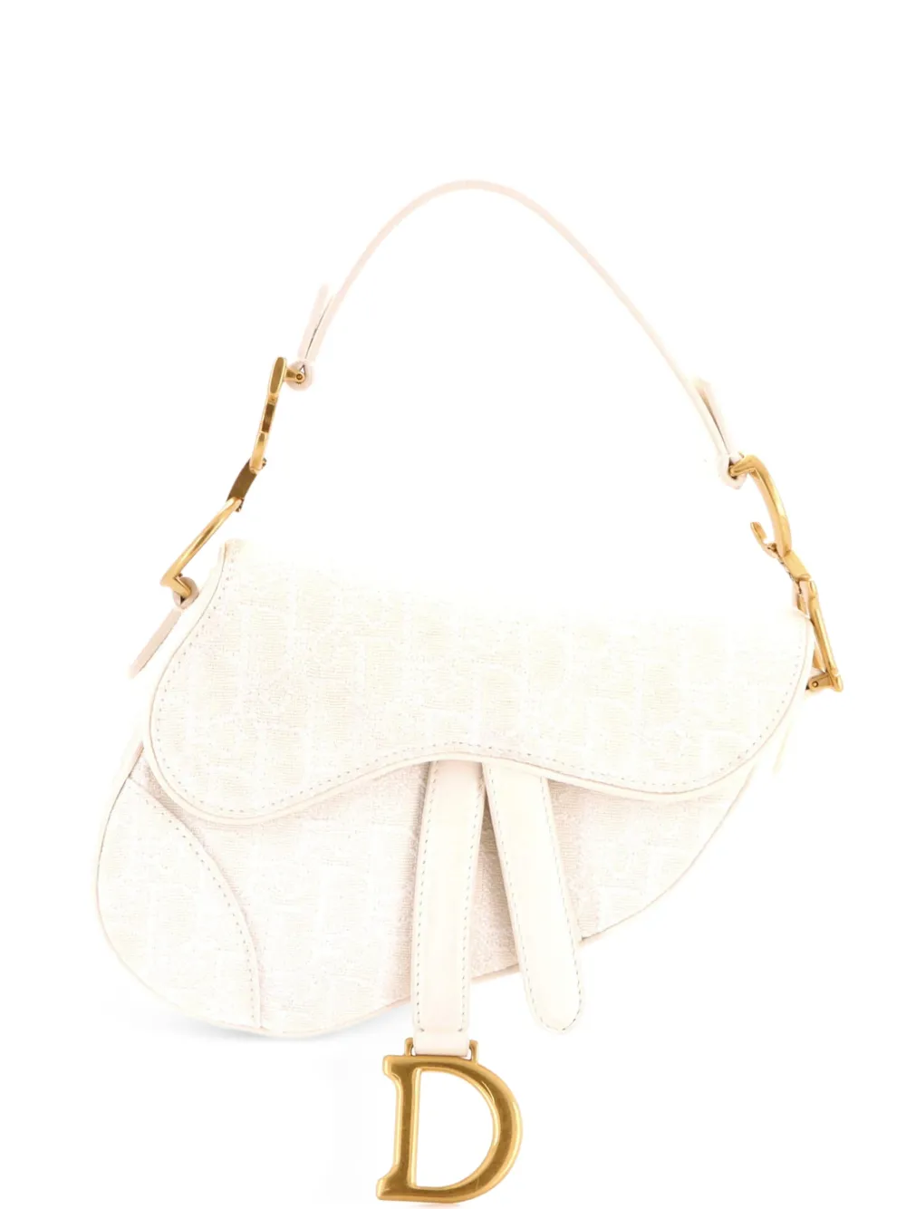 Christian Dior Pre-Owned Saddle Handbag Oblique Canvas Mini shoulder bag - Toni neutri