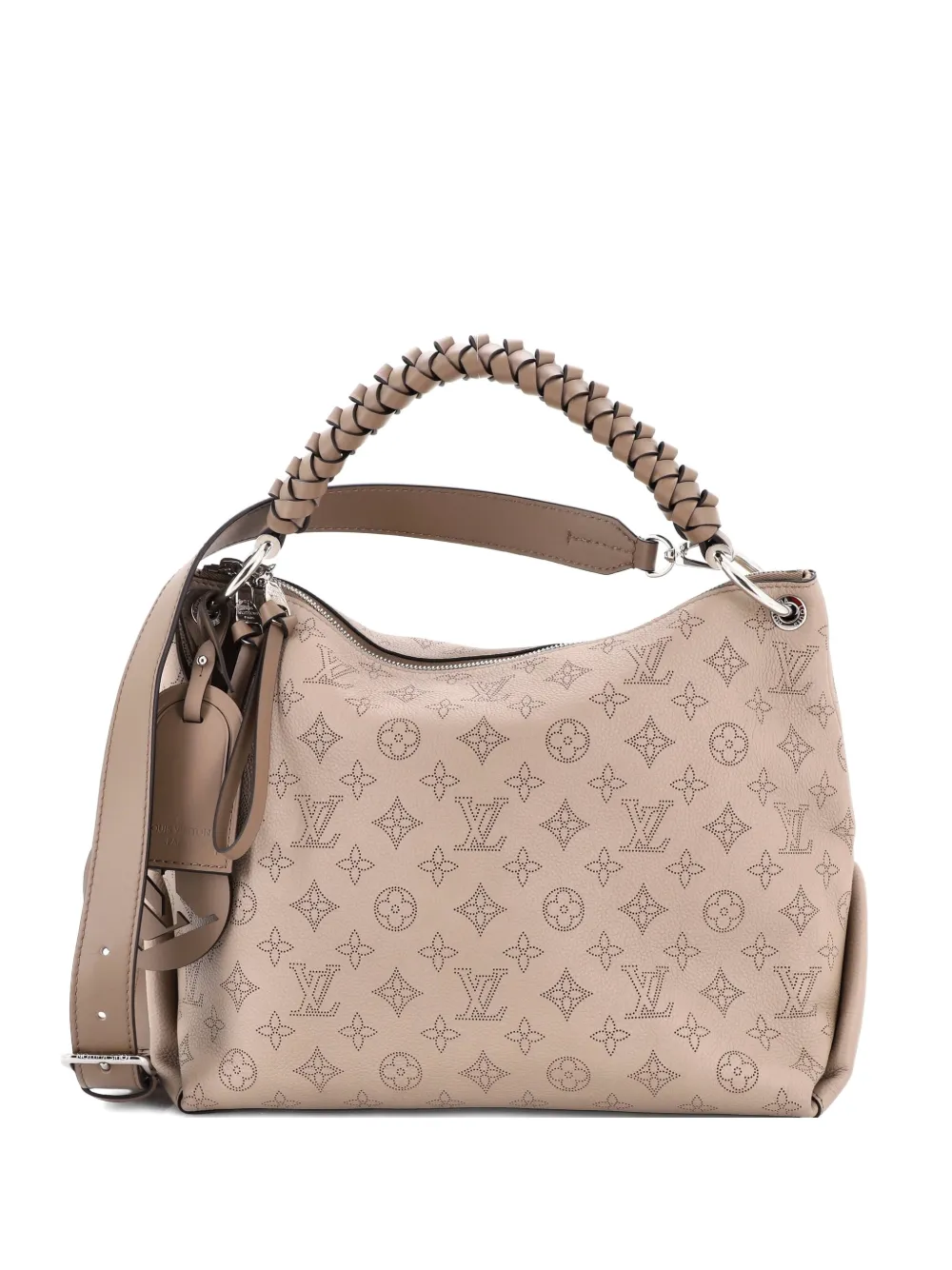 Louis Vuitton Pre-Owned Braided Handle Beaubourg Mahina Leather MM hobo bag - Toni neutri