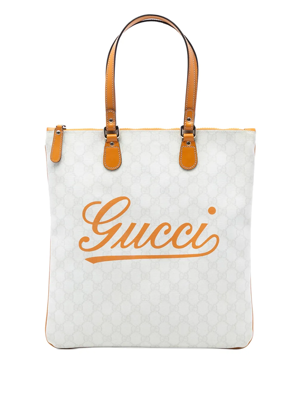 Gucci Pre-Owned 2016-2026 GG Supreme Heritage Logo tote bag - Bianco