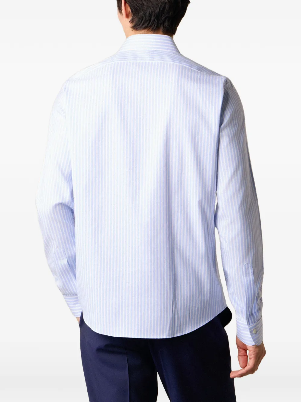 Brooks Brothers Gestreept overhemd met Ainsley-kraag Blauw