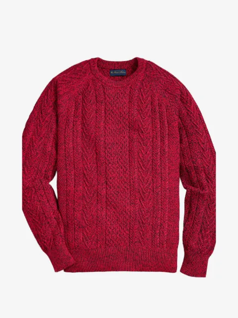 Brooks Brothers fisherman crewneck sweater