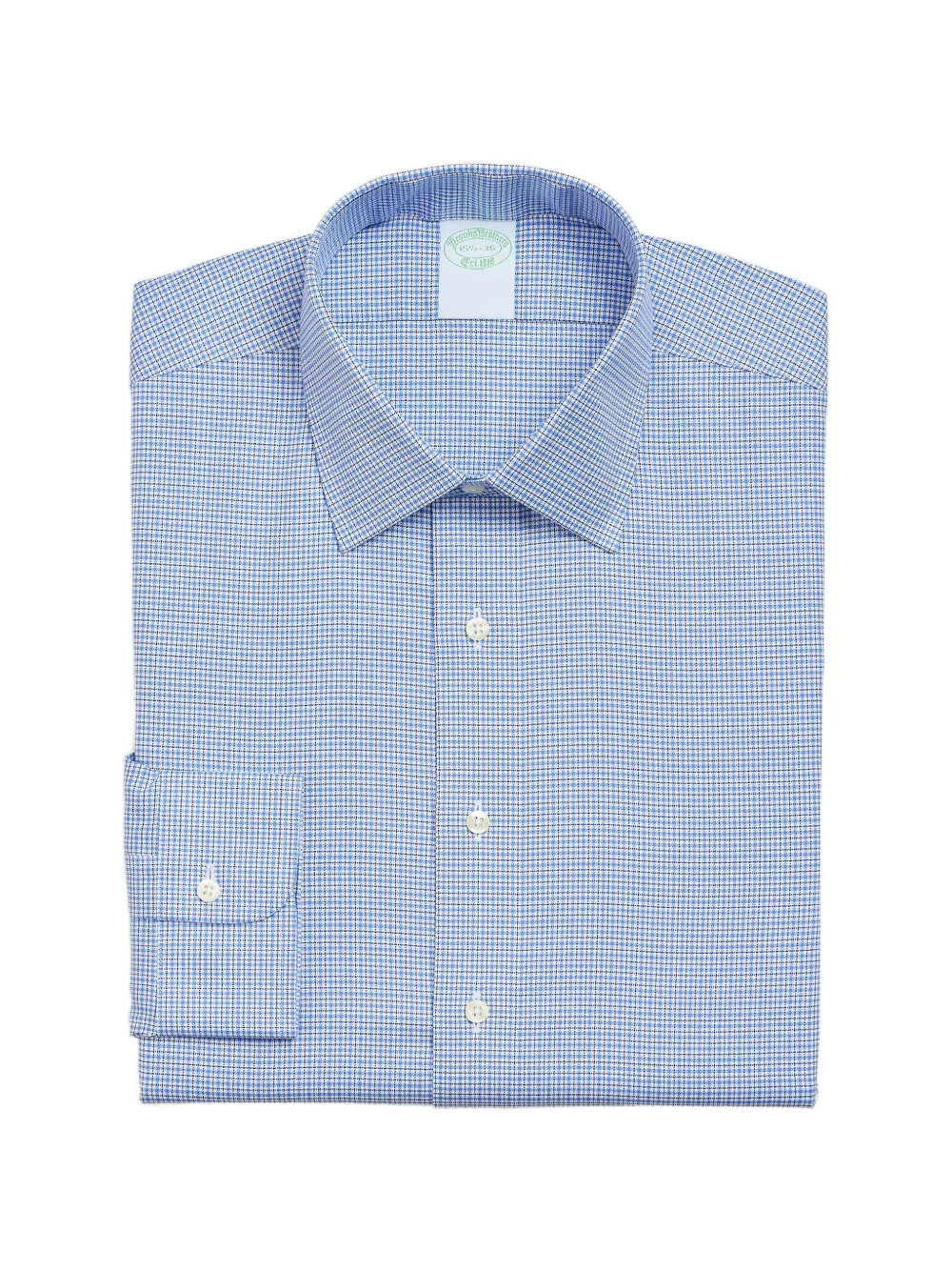 Brooks Brothers plaid slim shirt - Blau