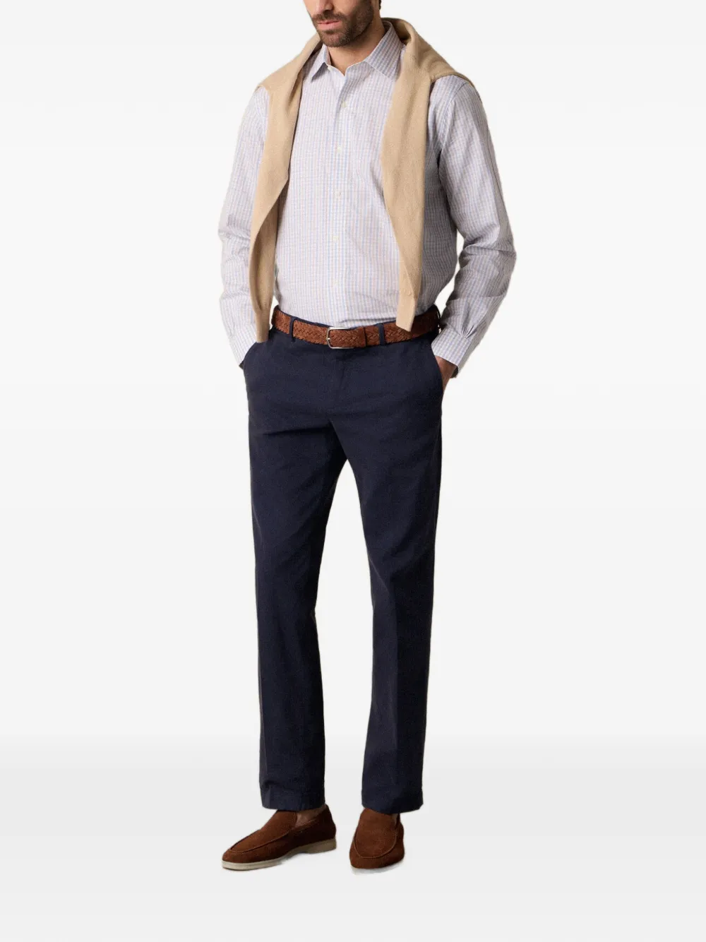 Brooks Brothers Overhemd met gingham ruit Blauw