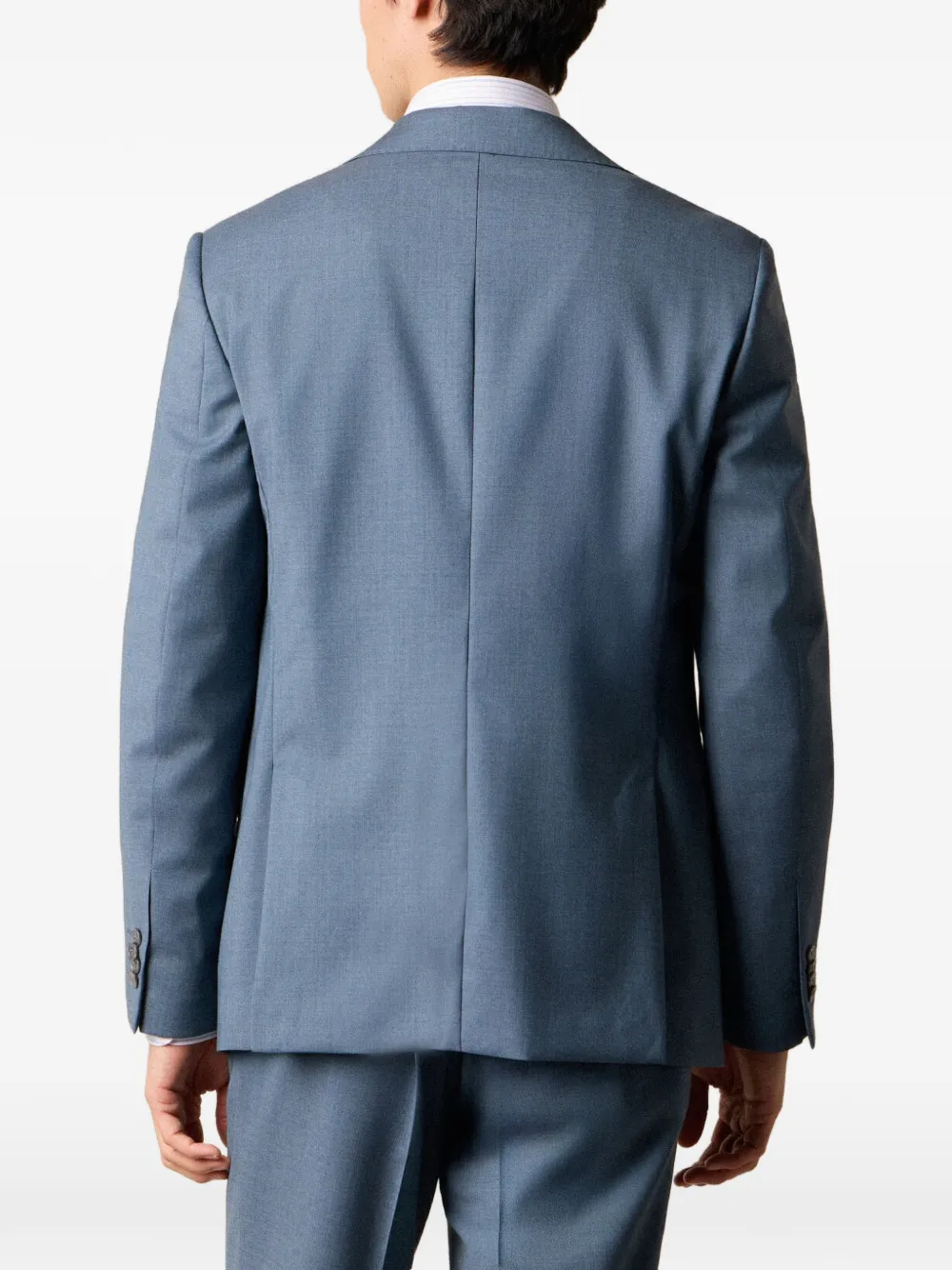 Brooks Brothers Blazer met enkele rij knopen Blauw