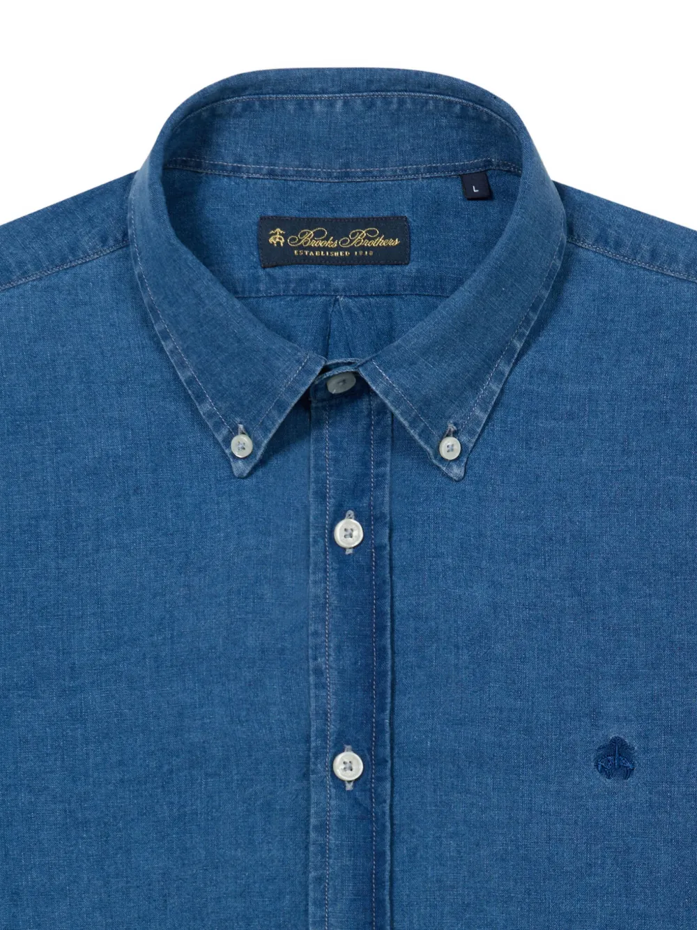  Brooks Brothers Button-down Embroidered Shirt - Blue 