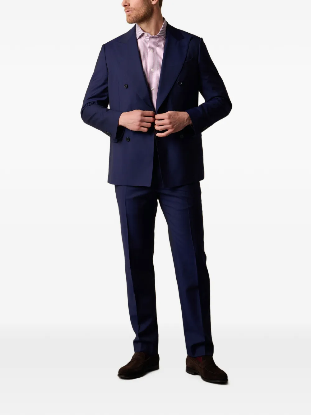 Brooks Brothers Doppelreihiger Anzug - Blau