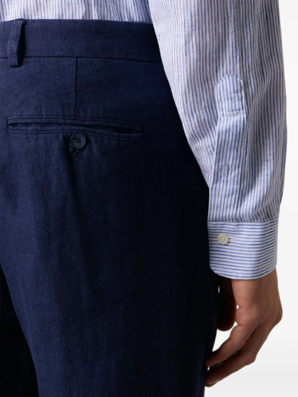 Brooks Brothers Broek met steekzak Blauw