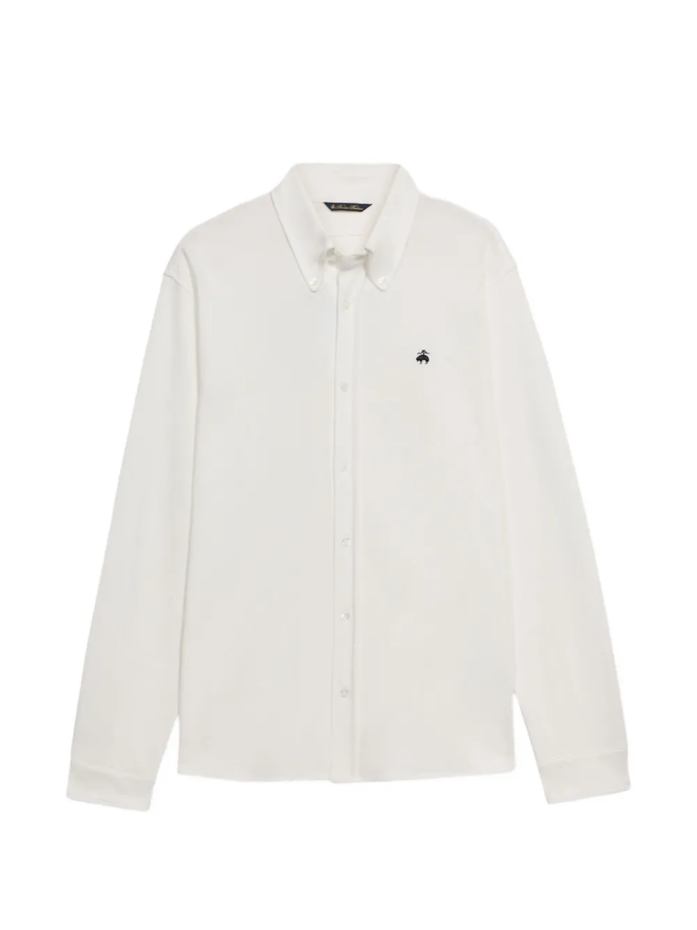 Brooks Brothers button-down embroidered polo shirt - Weiß