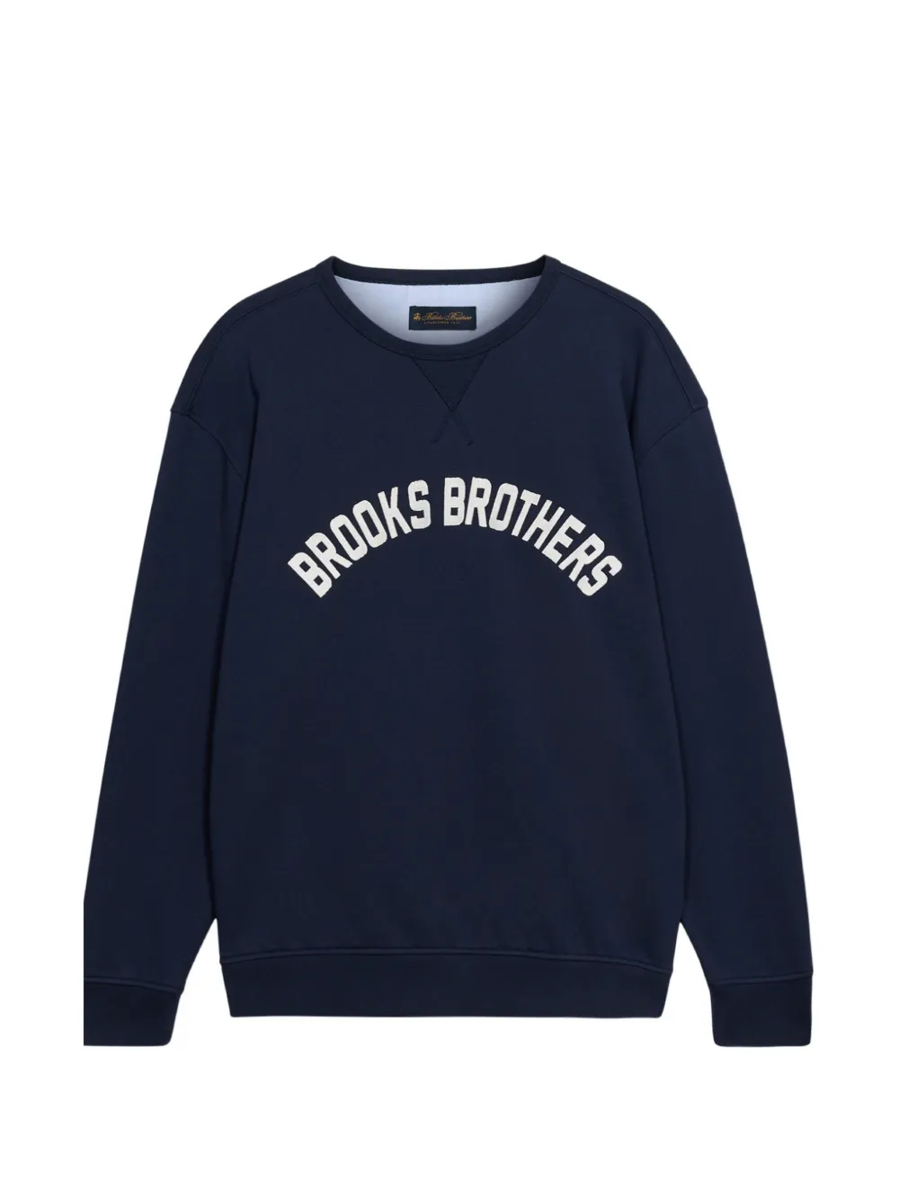 Brooks Brothers crew-neck logo-print sweatshirt - Blu