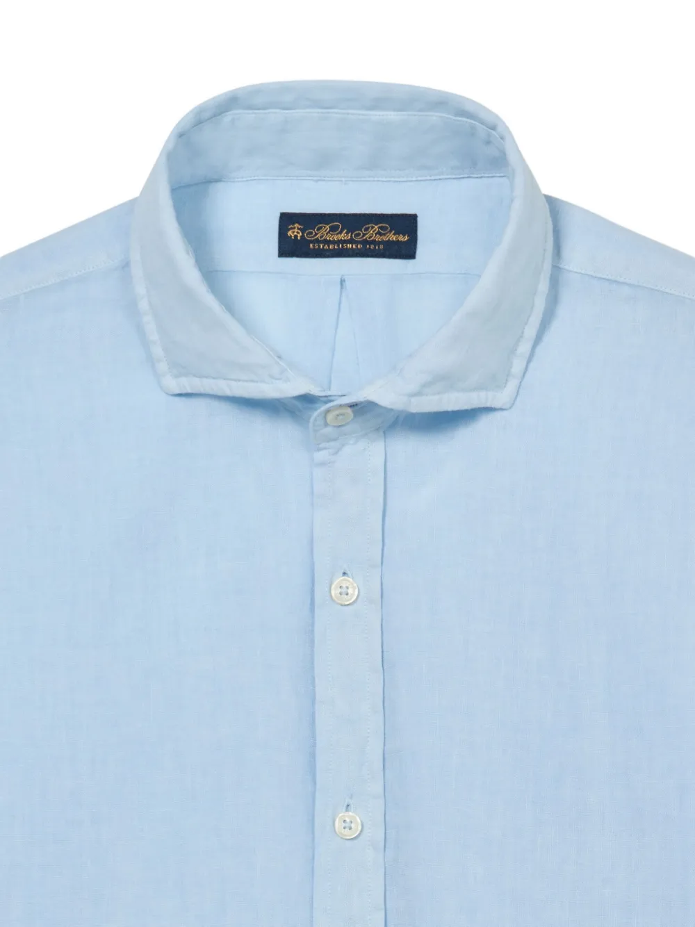 Brooks Brothers Linnen overhemd Blauw