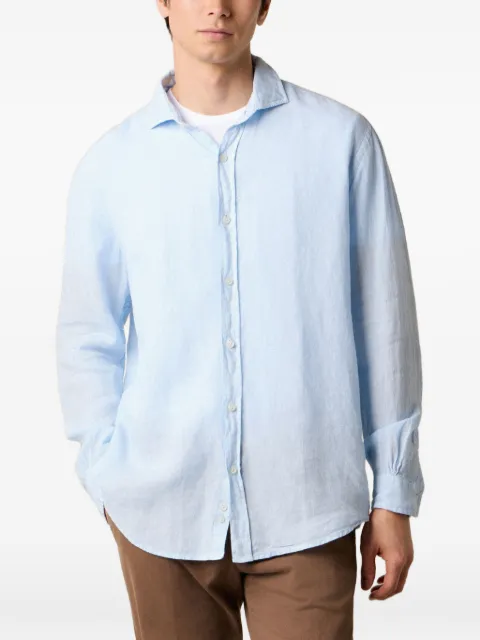 Brooks Brothers spread collar linen shirt