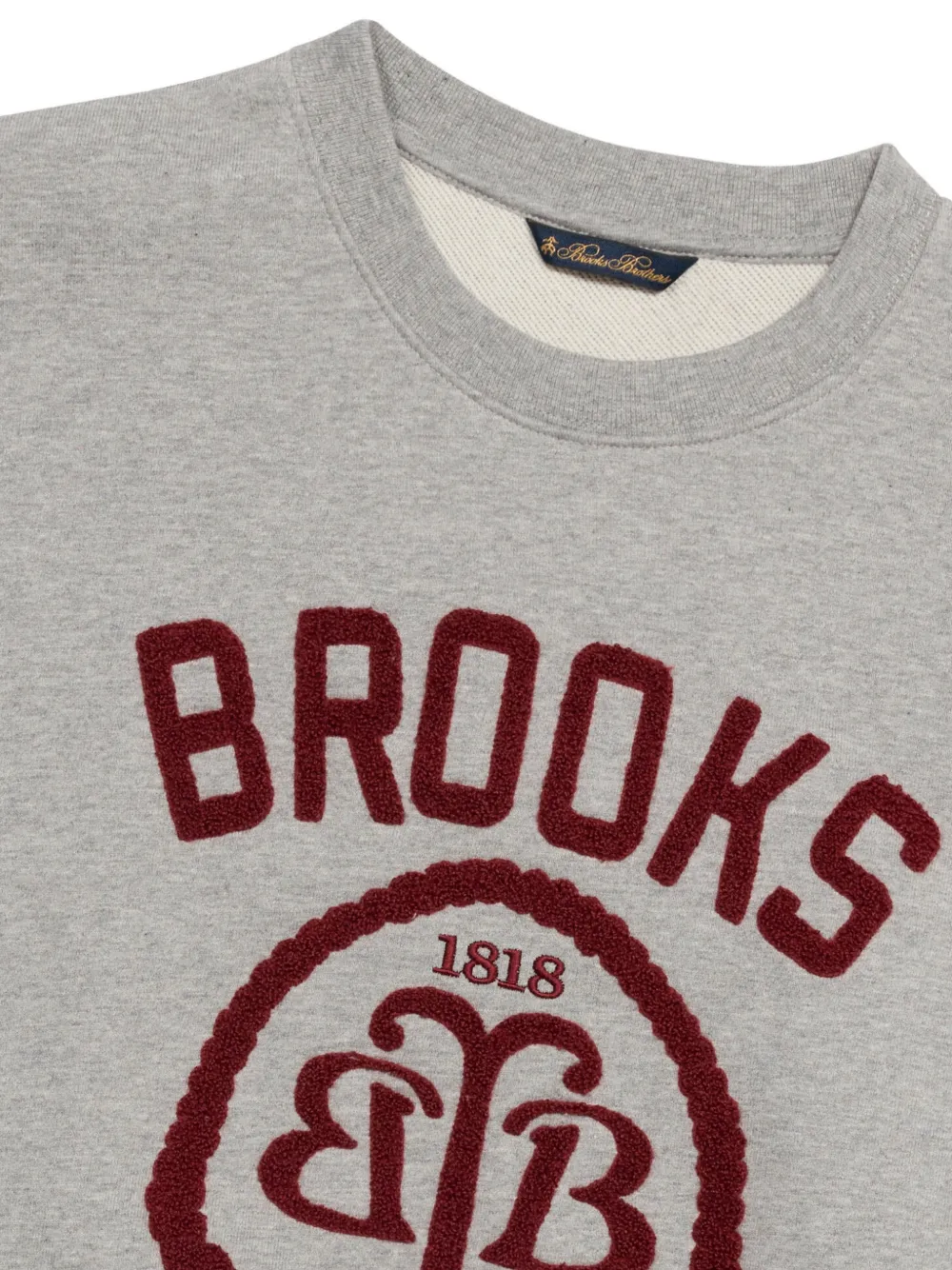 Brooks Brothers Sweater met geborduurd logo Grijs