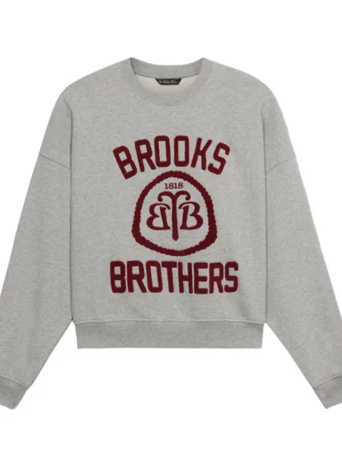 Brooks Brothers logo-embroidered crew-neck sweatshirt