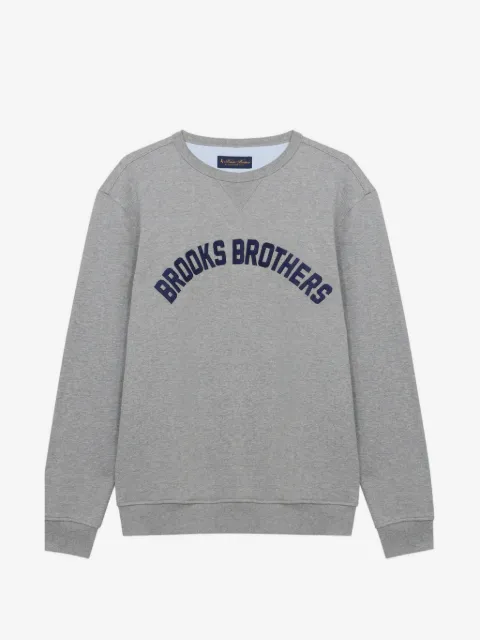 Brooks Brothers logo-print crew-neck sweatshirt