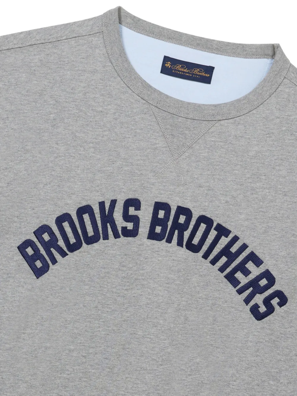 Brooks Brothers Sweater met logoprint Grijs