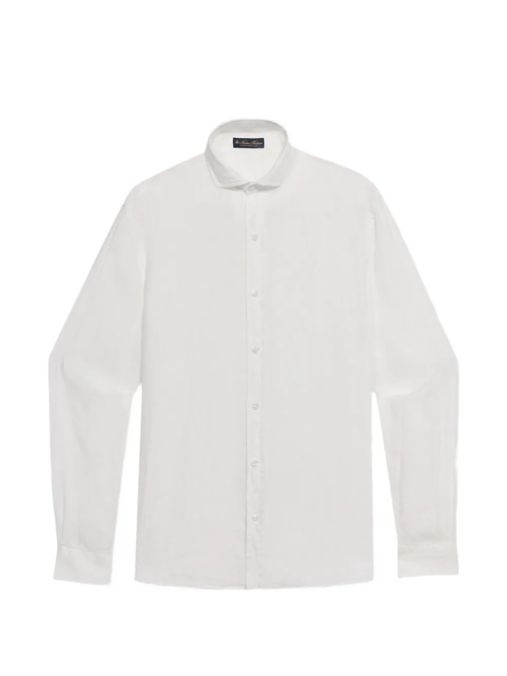 Brooks Brothers spread collar slim shirt - Bianco