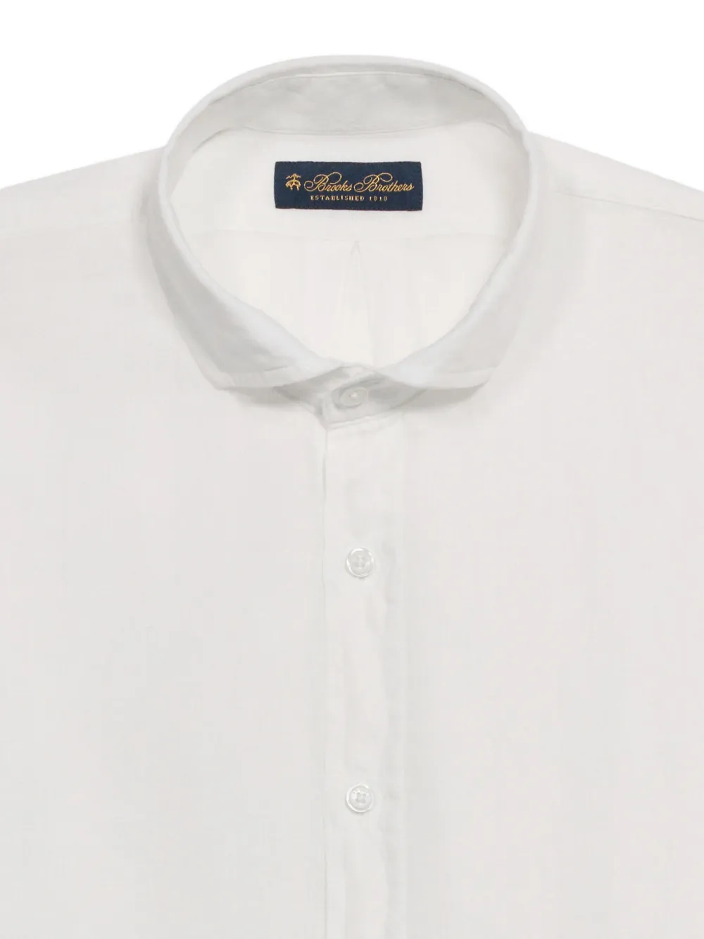 Brooks Brothers Overhemd met gespreide kraag Wit