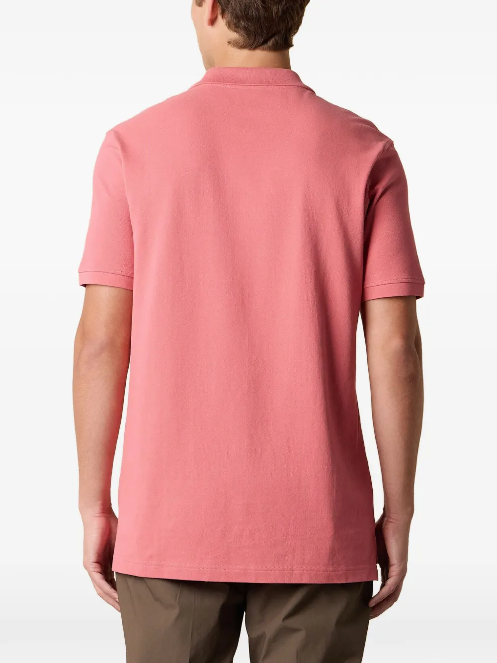 Brooks Brothers Piqué poloshirt met borduurwerk Roze
