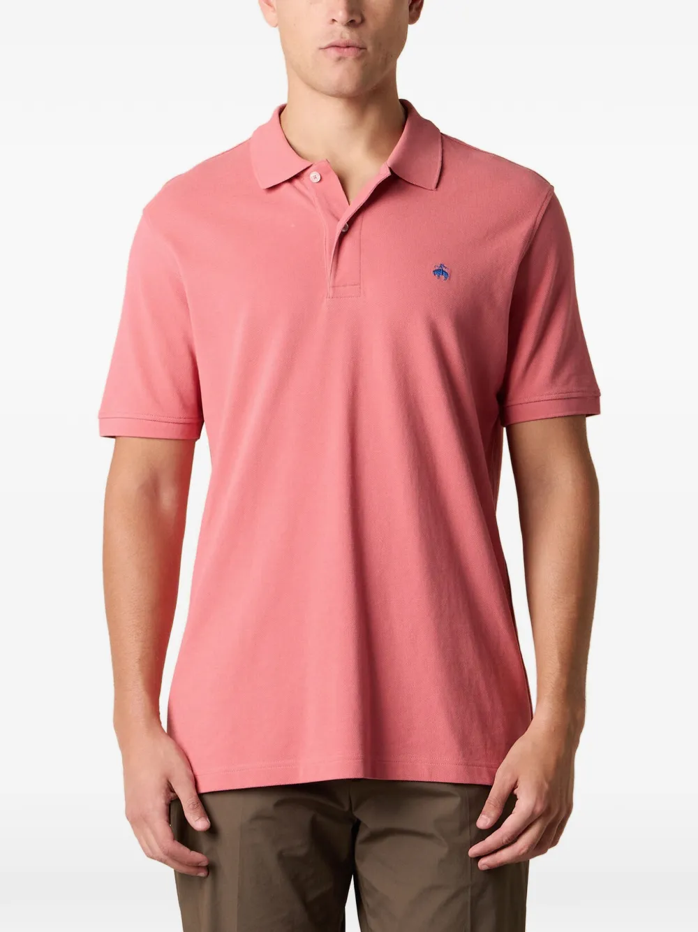 Brooks Brothers Polo con ricamo - Rosa