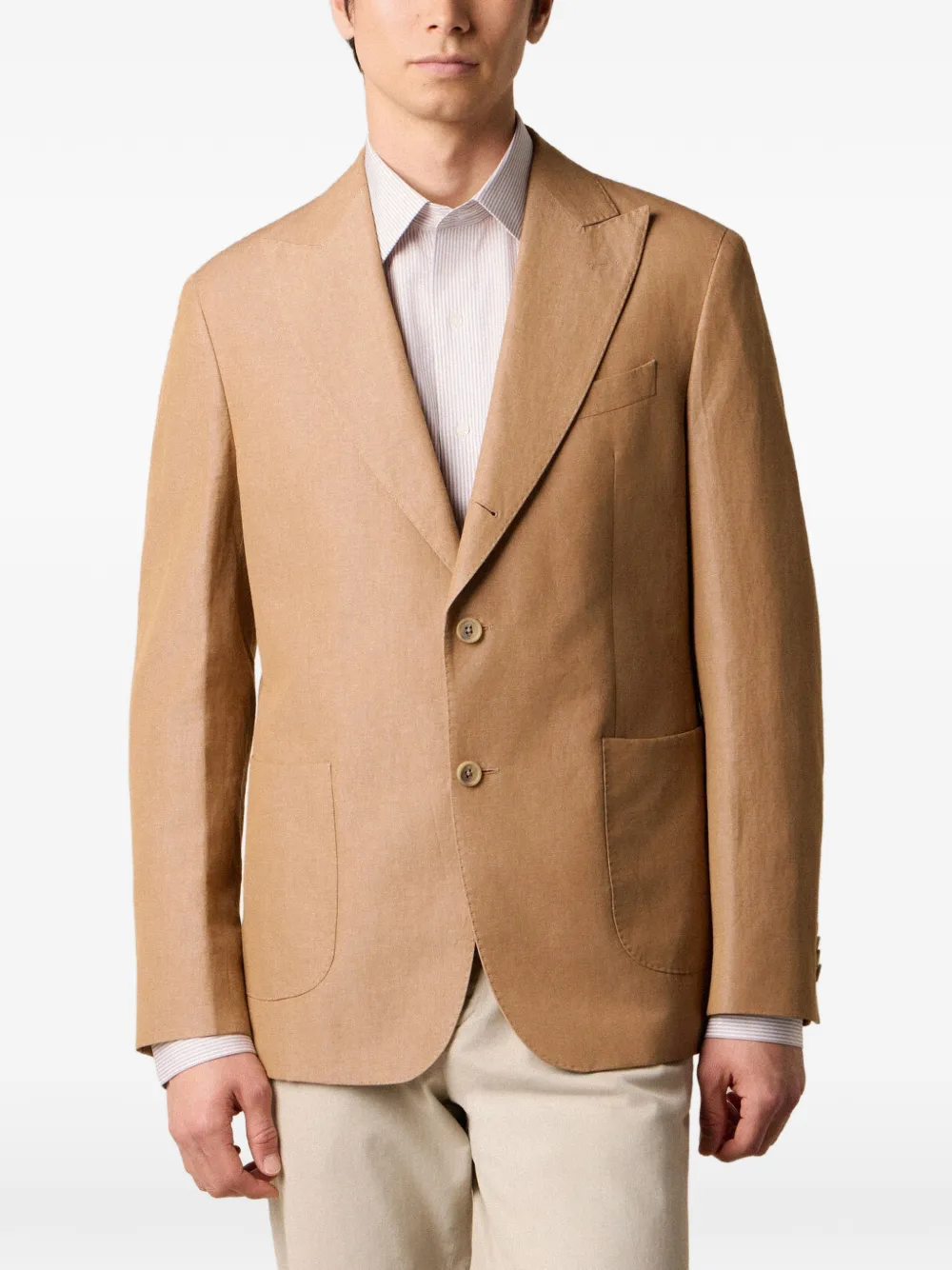 Brooks Brothers blazer à trois boutons - Marron
