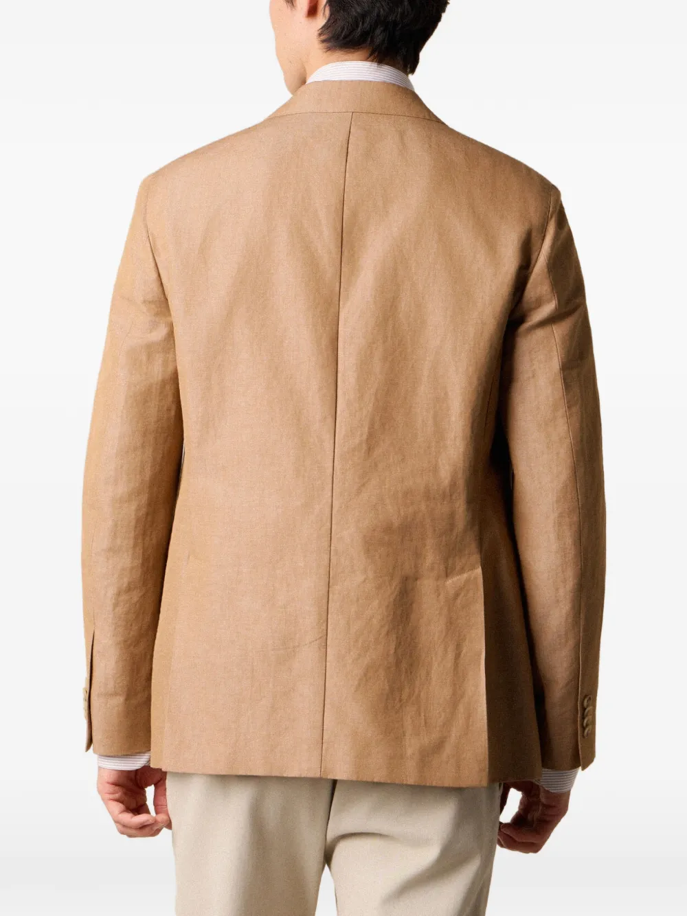 Brooks Brothers Blazer met drie knopen Bruin